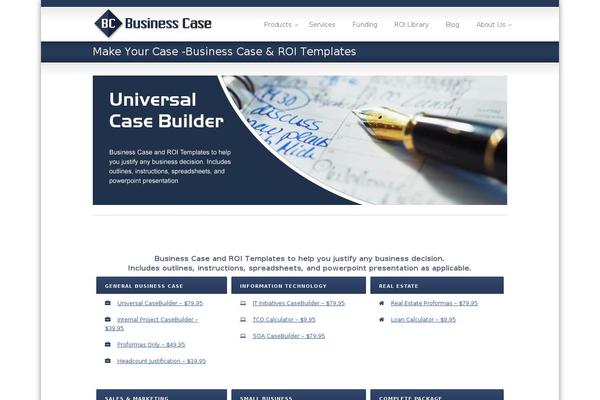 businesscase.com site used Sterlingnewtheme