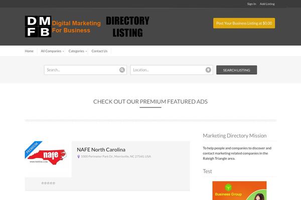 businessdirectoryraleigh.com site used Geocrafttheme-v2
