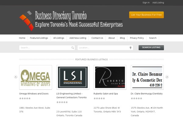 GeoCraft V2 theme site design template sample