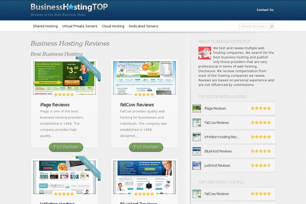 InReview theme site design template sample