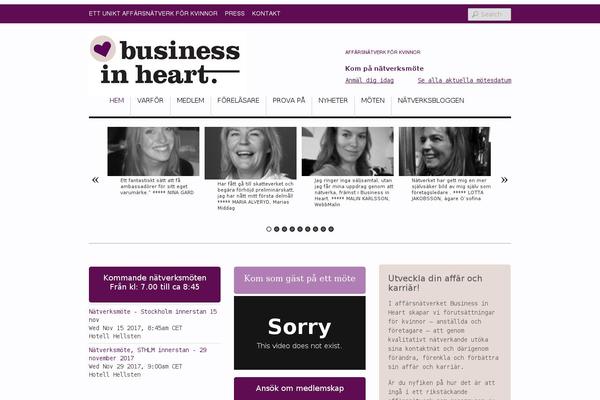 businessinheart.se site used Blogera
