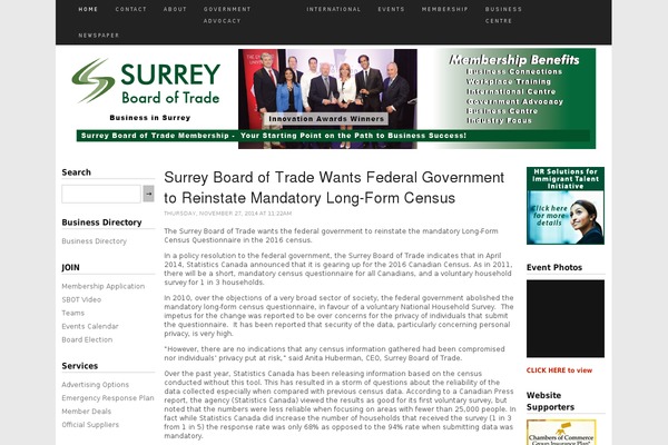 businessinsurrey.com site used Sbot