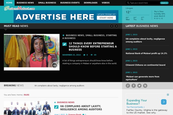 NewsAnchor theme site design template sample