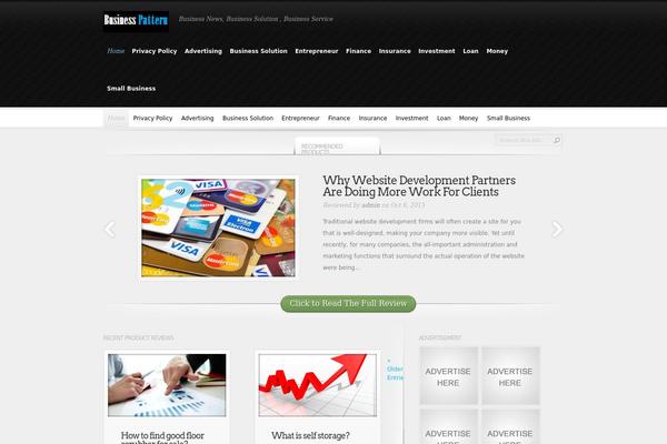 InReview theme site design template sample