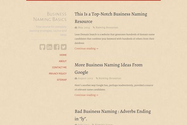 businessnamingbasics.com site used typefocus