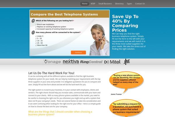 Inspire theme site design template sample