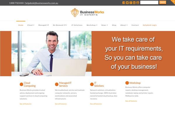 Business theme site design template sample