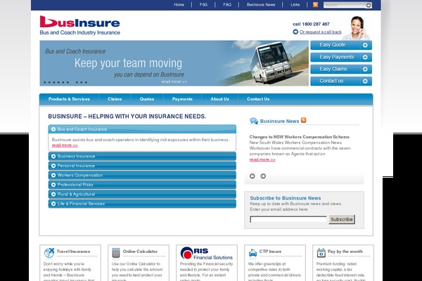 businsure.com.au site used Ris