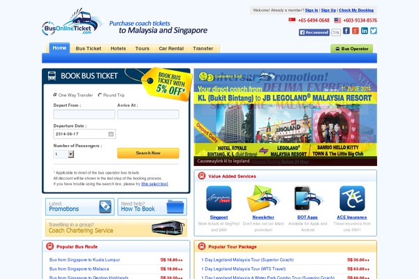 busonlineticket.com site used Bot
