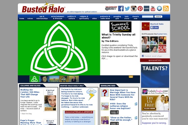 BustedHalo WordPress theme, websites list used BustedHalo theme BustedHalo theme websites examples