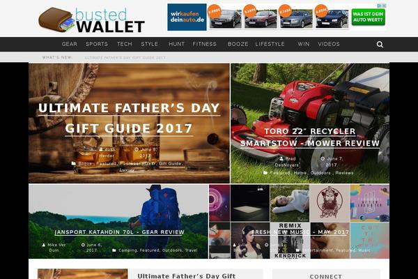 Valenti Child theme site design template sample