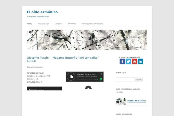 Site using Crafty Social Buttons plugin
