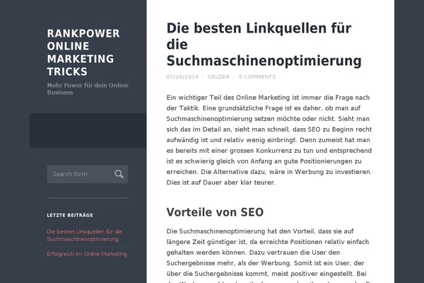 Wilson theme site design template sample