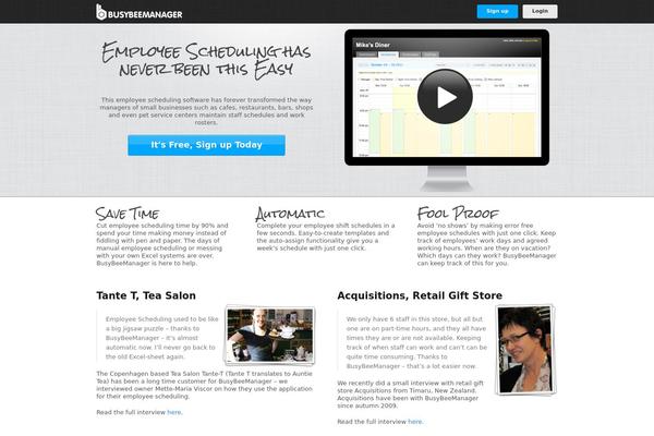 Busy Bee theme site design template sample