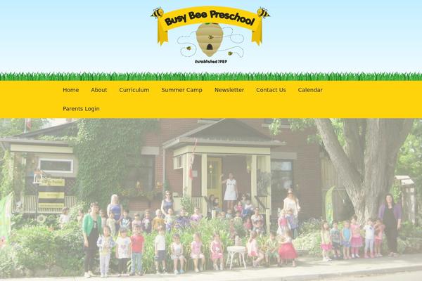 Busy Bee theme site design template sample