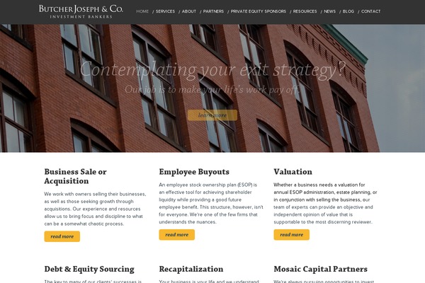 Butcher theme site design template sample