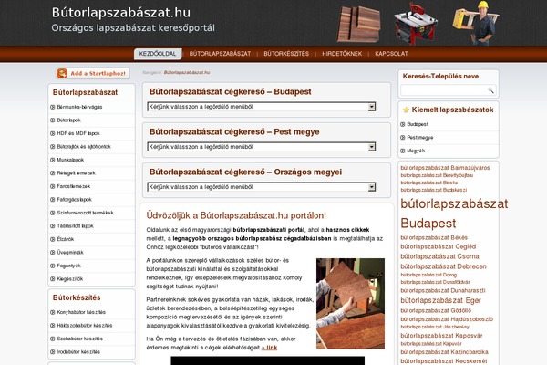 WordPress website example screenshot