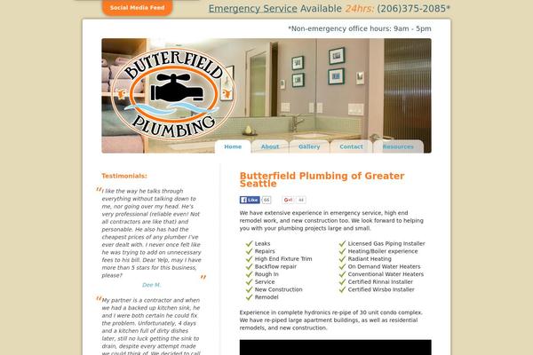butterfieldplumbing.com site used Butterfield