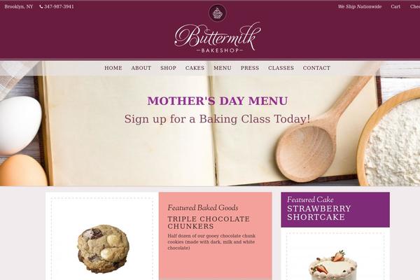 buttermilkbakeshop.com site used Buttermilk