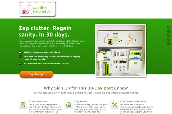 JustLanded theme site design template sample