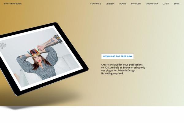 Button theme site design template sample