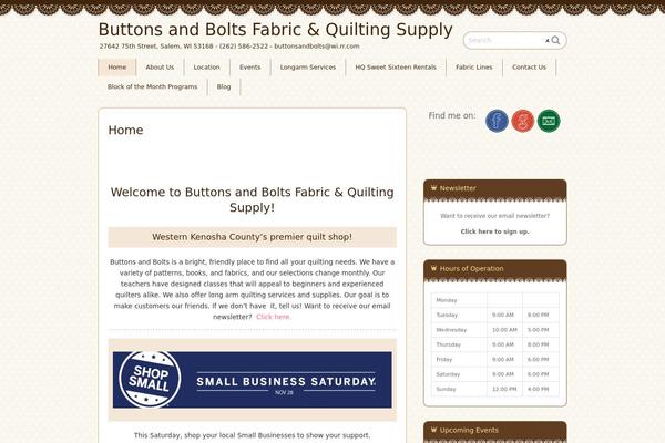 Chocolat theme site design template sample
