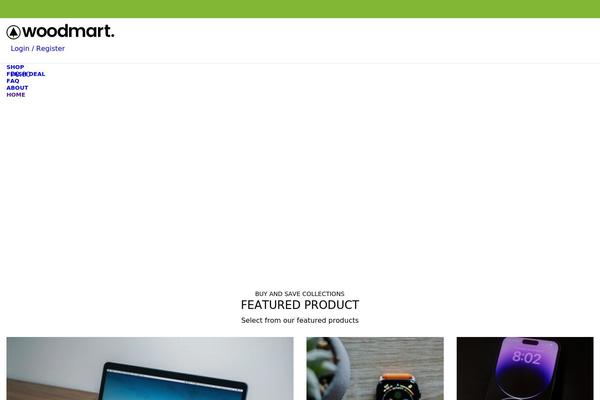 Site using WooCommerce plugin