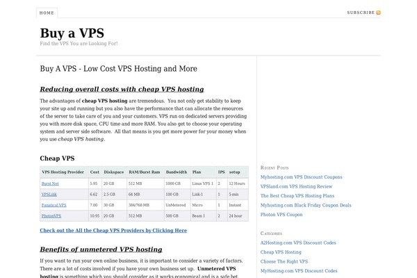 buyavps.com site used Thesis_18b1