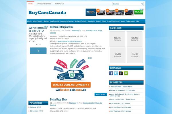 Wpzine theme site design template sample