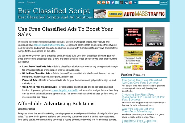 Site using Contact Me plugin