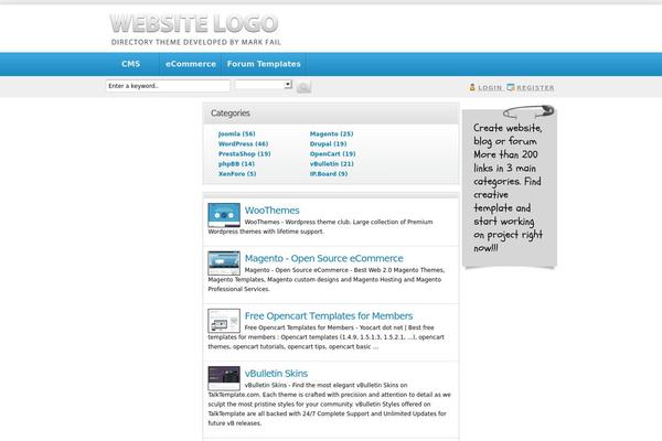 Directorypress theme site design template sample