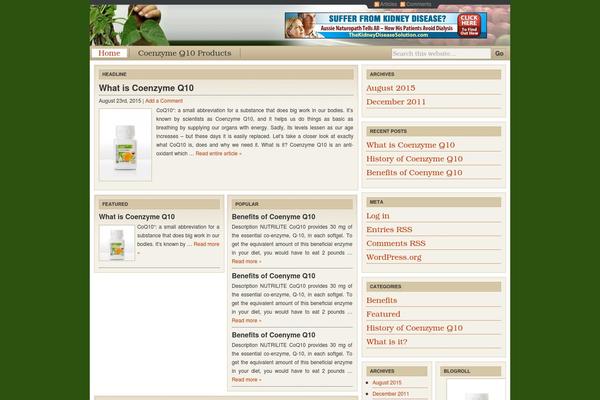 Cover WP theme site design template sample
