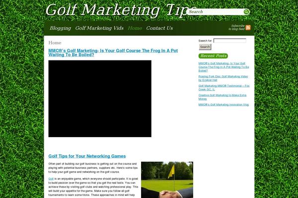 Greenblog theme site design template sample