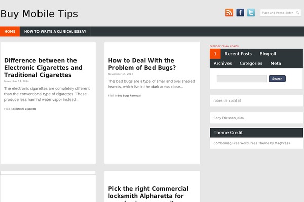 Sahifa theme site design template sample