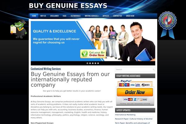 buygenuineessays.com site used Essays
