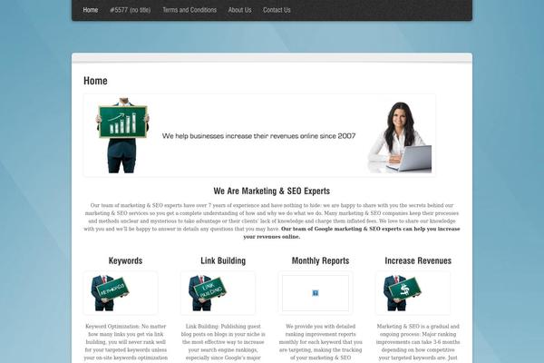 Karma theme site design template sample
