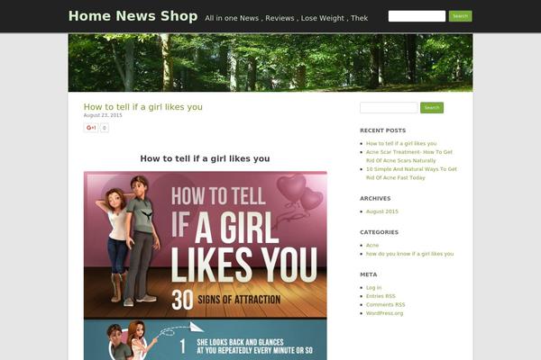 RCG Forest theme site design template sample
