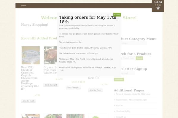 buyingclubnyc.org site used Organicmarket