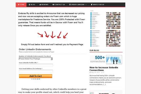 buylinkedendorsements.com site used MH Newsdesk lite