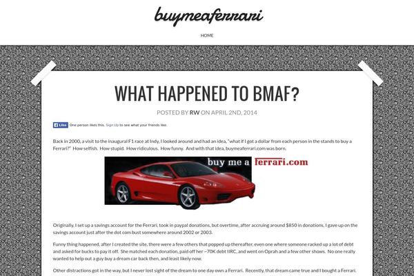 buymeaferrari.com site used Capture