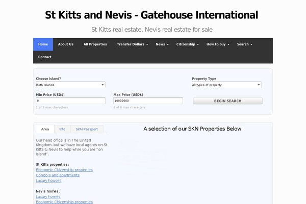 buynevisvillas.com site used Skeleton