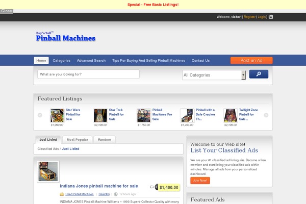 ClassiPress theme site design template sample