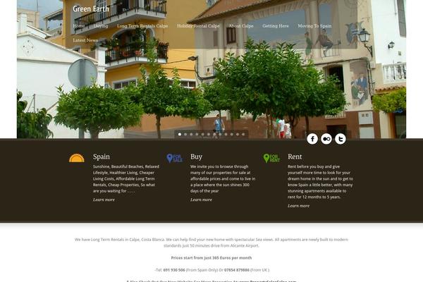 Green Earth theme site design template sample
