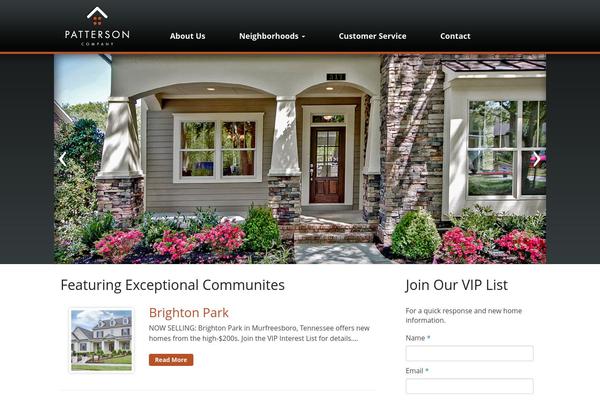 Patterson theme site design template sample