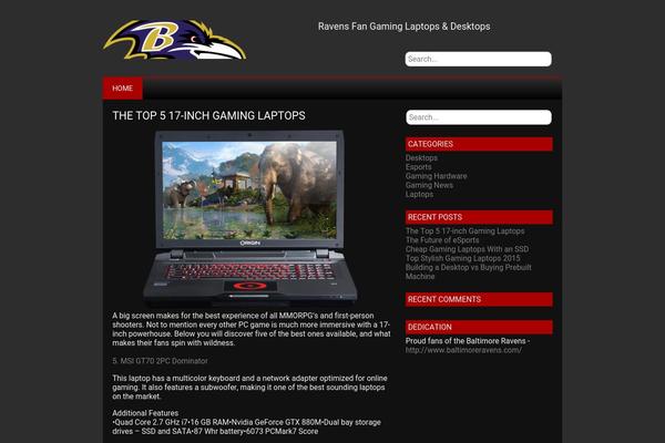 NewGamer theme site design template sample