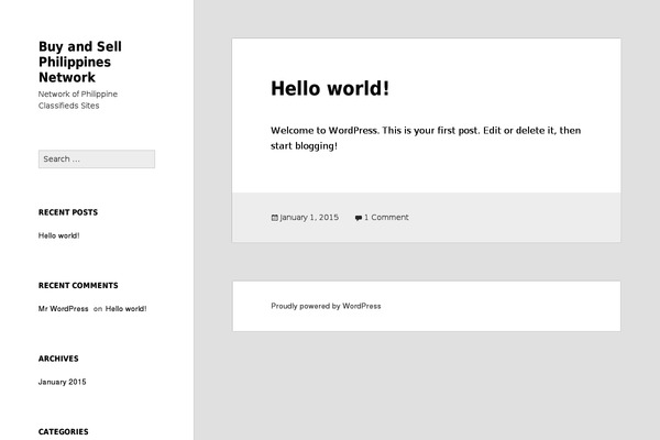 WordPress website example screenshot