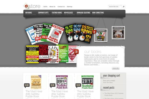 eStore theme site design template sample