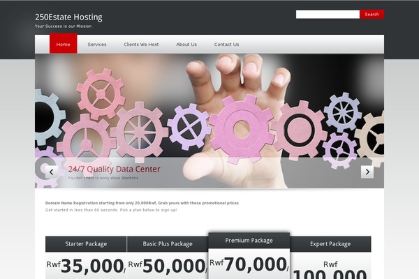 QuickHost theme site design template sample