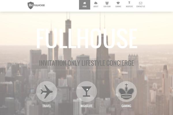 FullHouse theme site design template sample