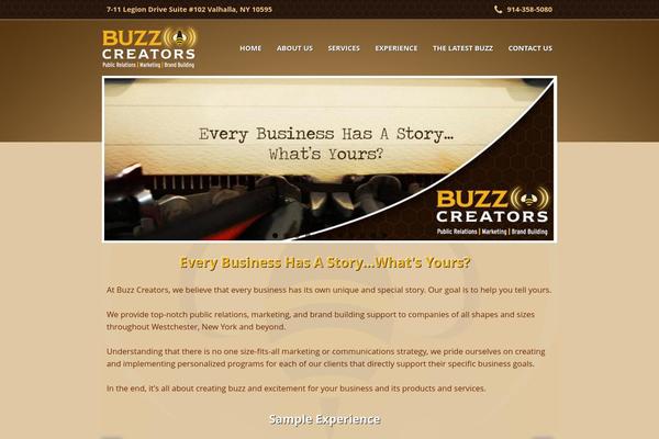 Buzz theme site design template sample